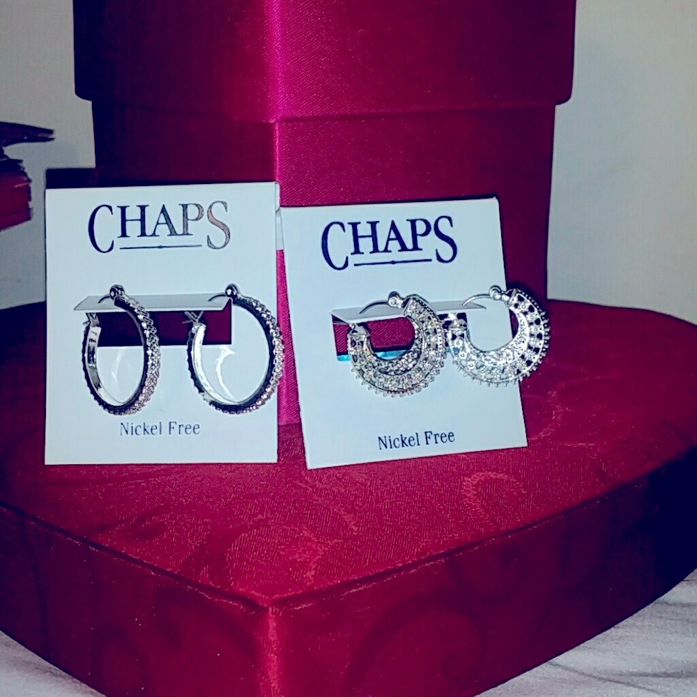 Silvertone earrings